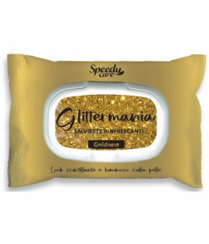 15 Salviette Glitter Mania Goldness Rinfrescanti