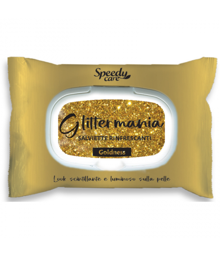 15 Salviette Glitter Mania Goldness Rinfrescanti