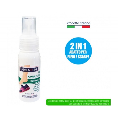 Farmaline Deo spray piedi 50ml 2in1 antiodore - Idea Bellezza