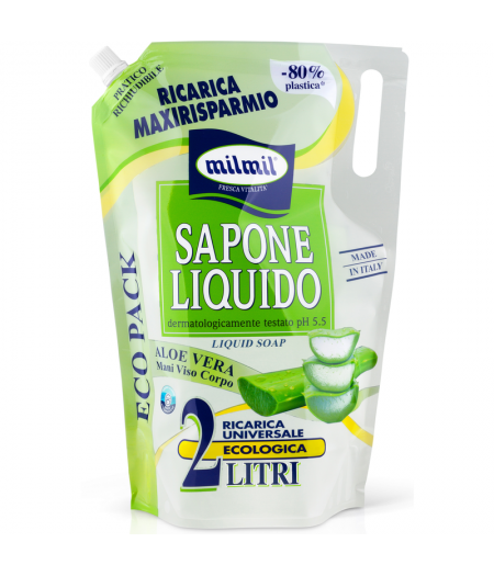 Sapone Liquido Busta Ricarica Aloe 2 Lt