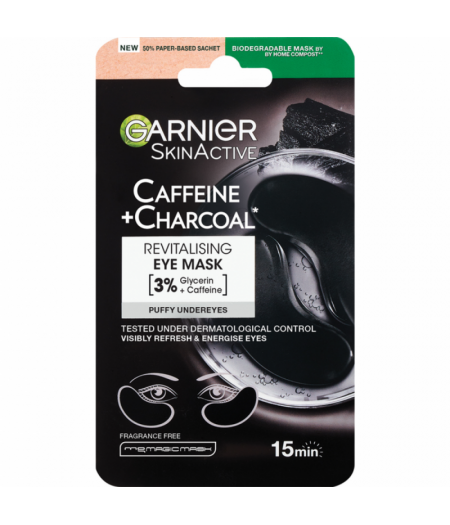 Skin Active Caffeine E Charcoal Eye Mask 15 Minuti