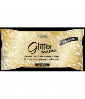 Glittermania Salviette Glitter Rinfrescanti Goldness