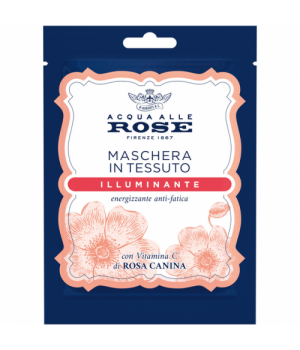 Acqua Alle Rose  Maschera In Tessuto Illuminante Alla Vitamina C,1 pz