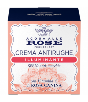 Acqua Alle Rose  Crema Viso Anti-Rughe Illuminante Con Vitamina C, 50 ml