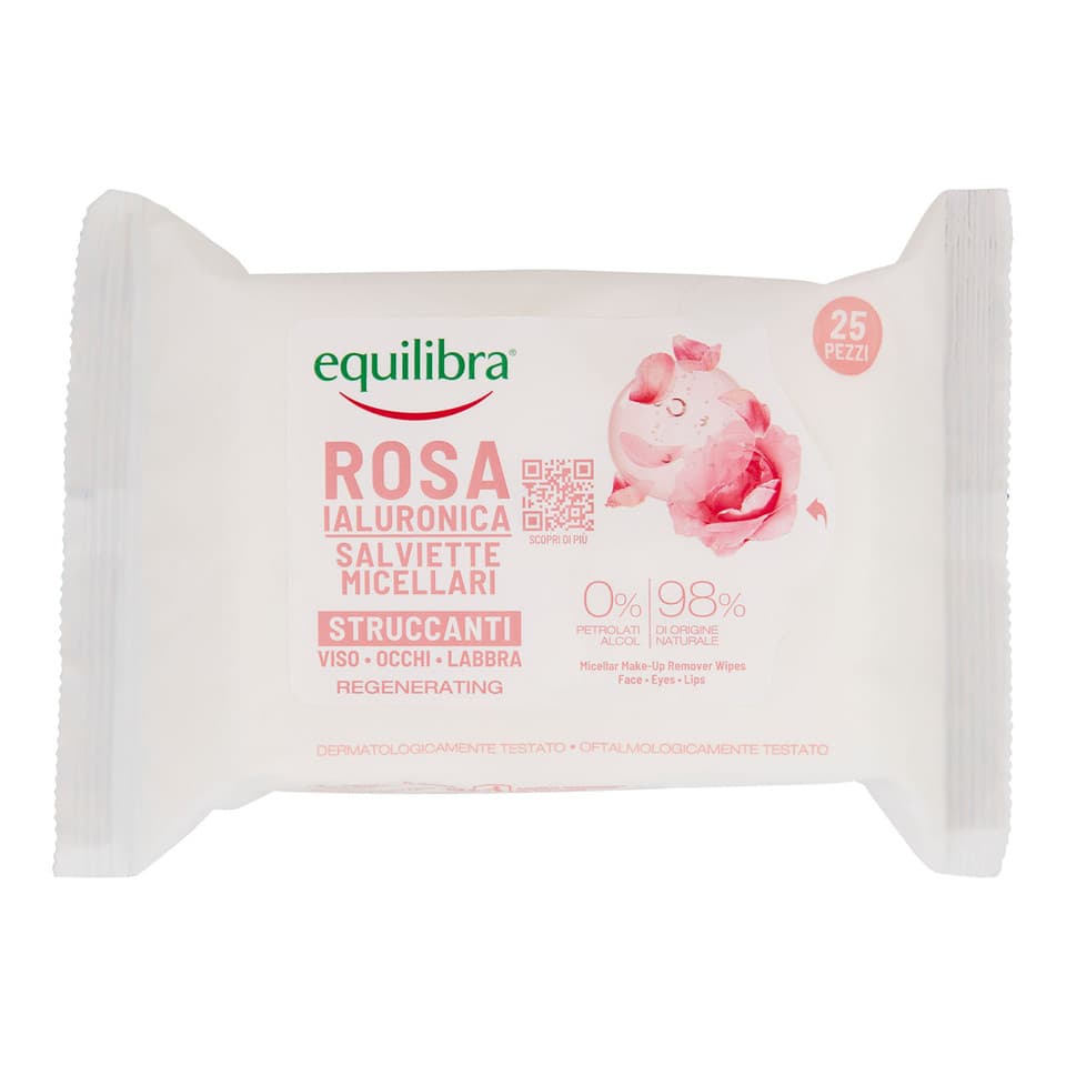 Rosa Ialuronica Salviette Micellari Struccanti 25 Pz