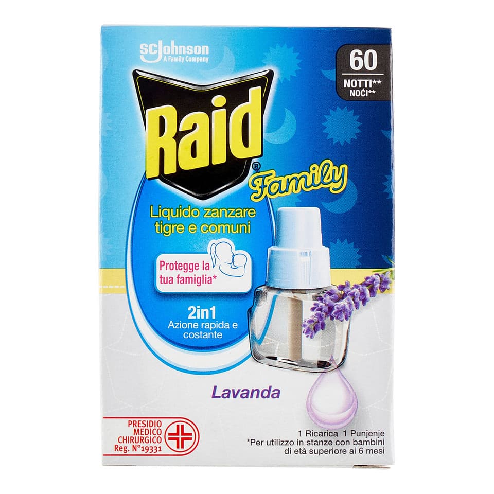 Liquido Family Ricarica, 60 Notti, Lavanda, 36 Ml