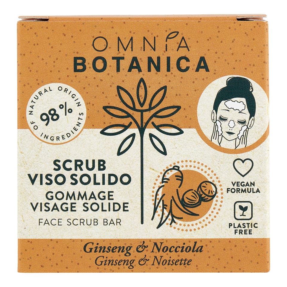 Scrub Viso Solido Ginseng & Nocciola