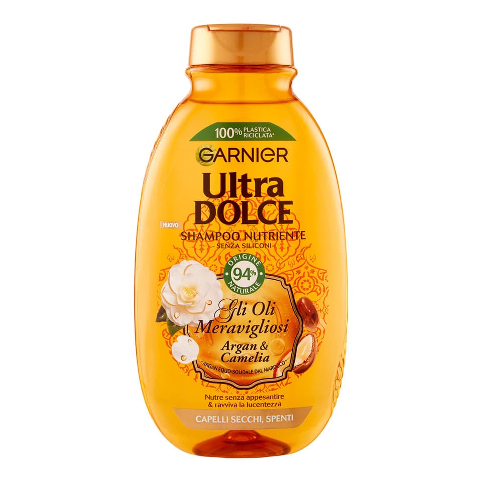 Ultra Dolce Shampoo Meraviglioso All'olio D'argan E Di Camelia Per Capelli Secchi