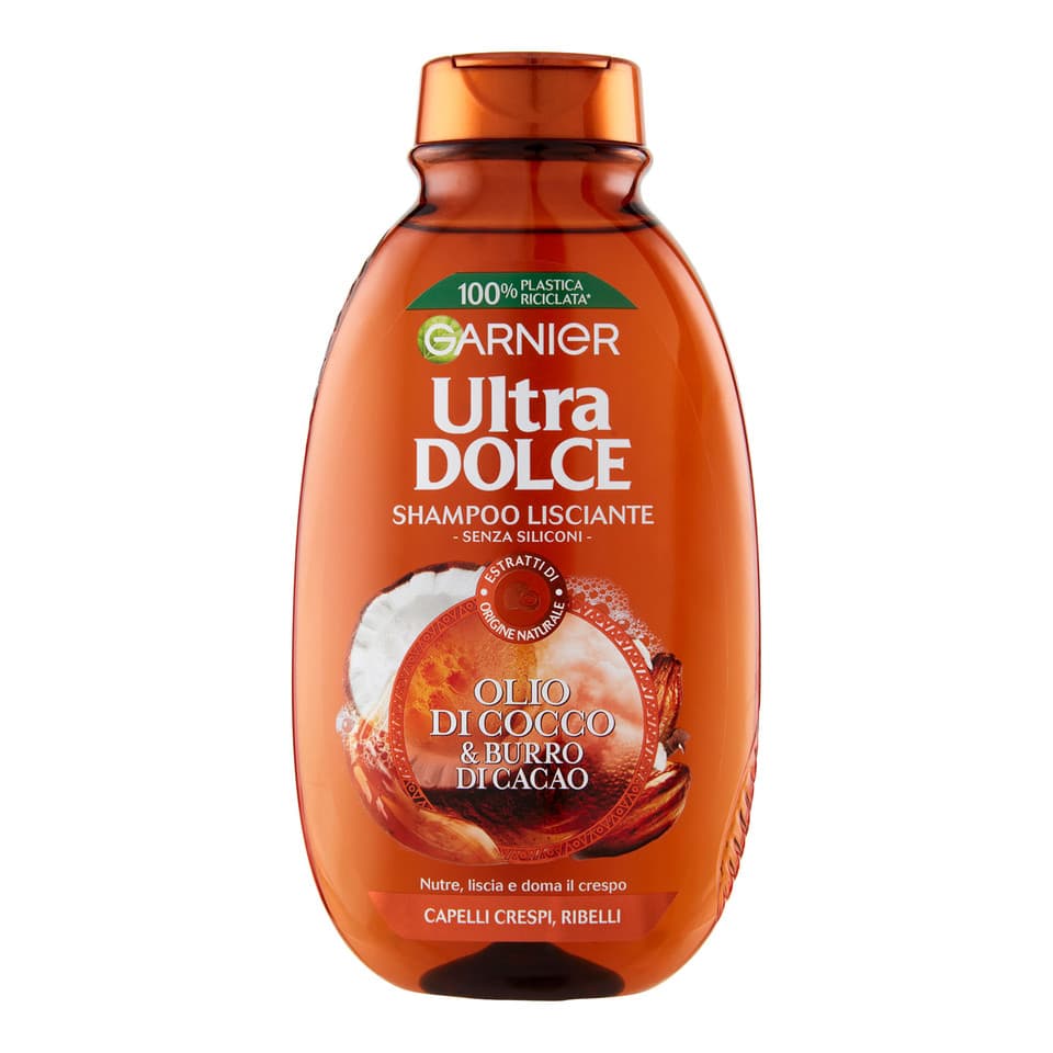 Shampoo Ultra Dolce Olio Di Cocco E Burro Di Cacao, Shampoo Per Capelli Crespi