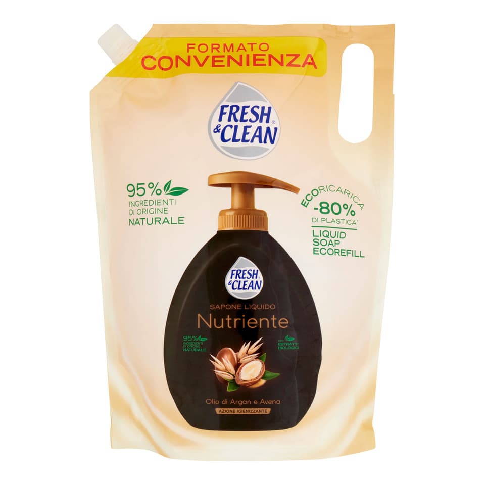 Sapone Liquido Nutriente Olio Di Argan E Avena Ecoricarica