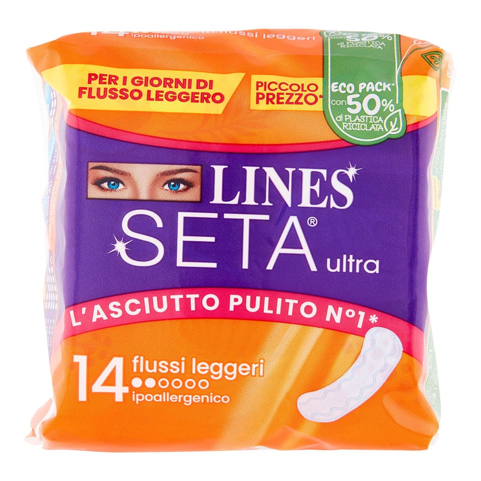 Lines Seta Ultra Flussi Leggeri 14 Pz