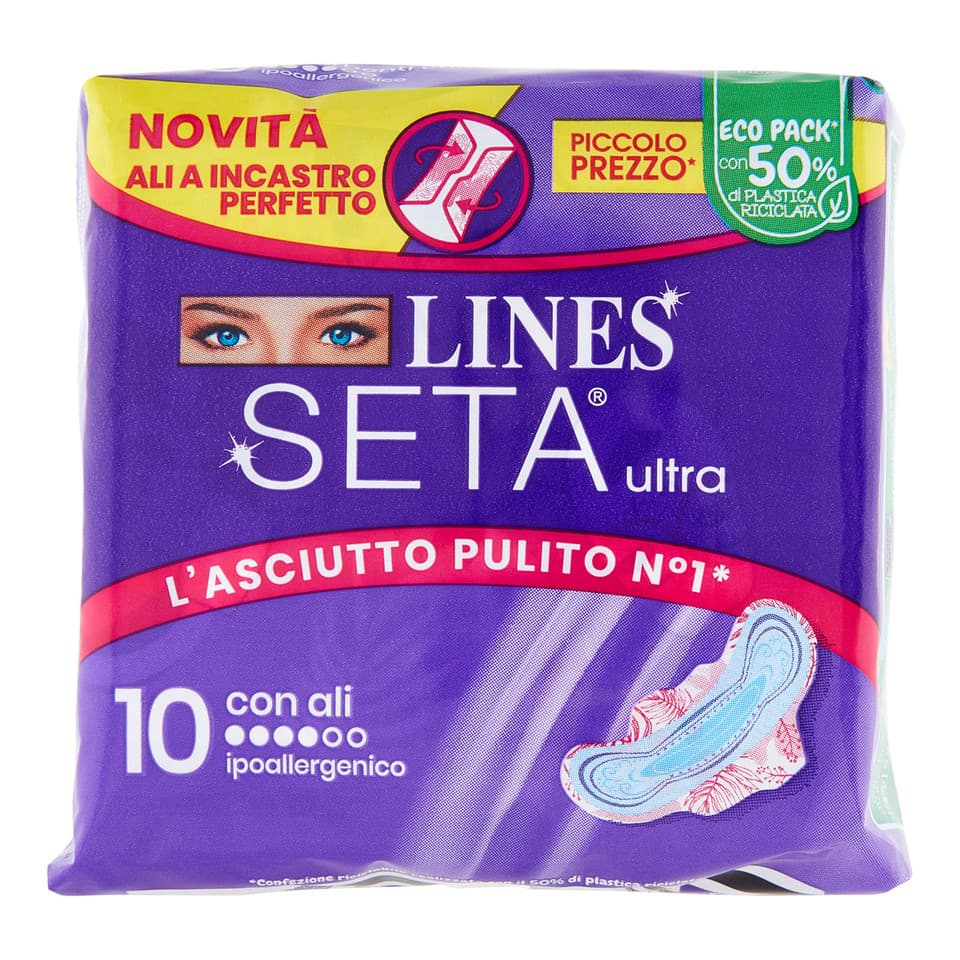 Lines Seta Ultra Con Ali 10 Pz
