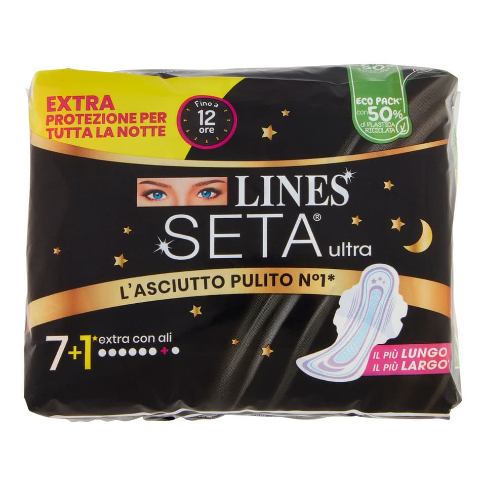 Lines Seta Ultra Extra Con Ali 7+1 Pz