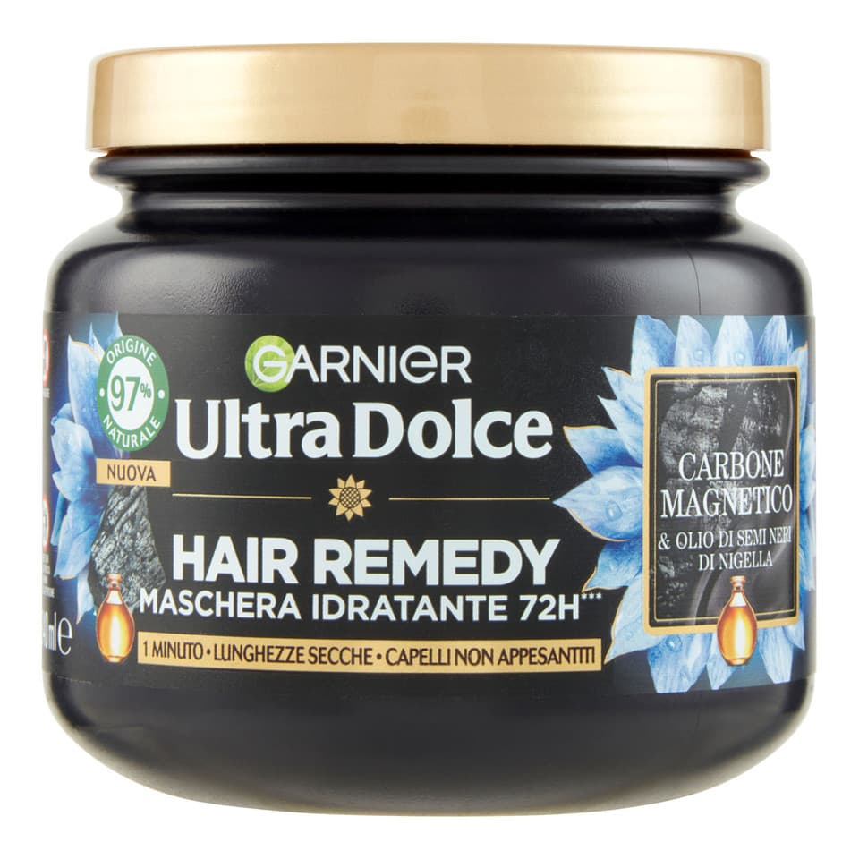 Ultra Dolce Hair Remedy Maschera Per Capelli Idratante 72h Carbone Magnetico