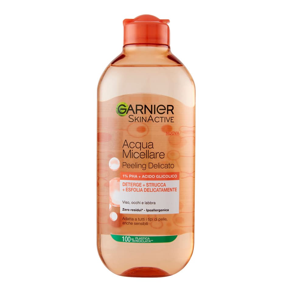 Skinactive Acqua Micellare Peeling Delicato 1% Pha + Acido Glicolico