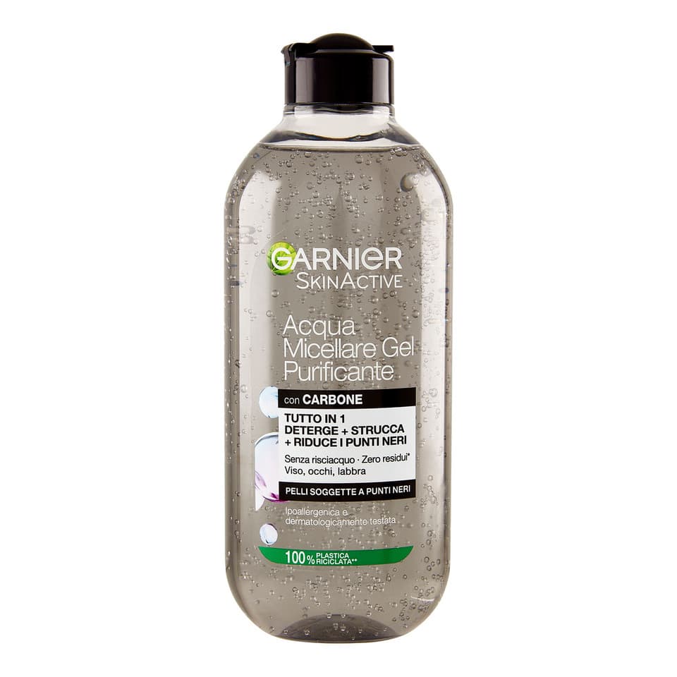 Skinactive Acqua Micellare Gel Purificante Con Carbone