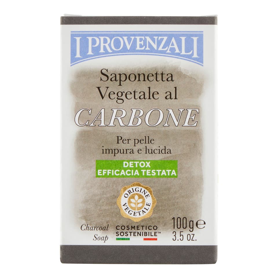 Saponetta Vegetale Al Carbone Per Pelle Impura E Lucida