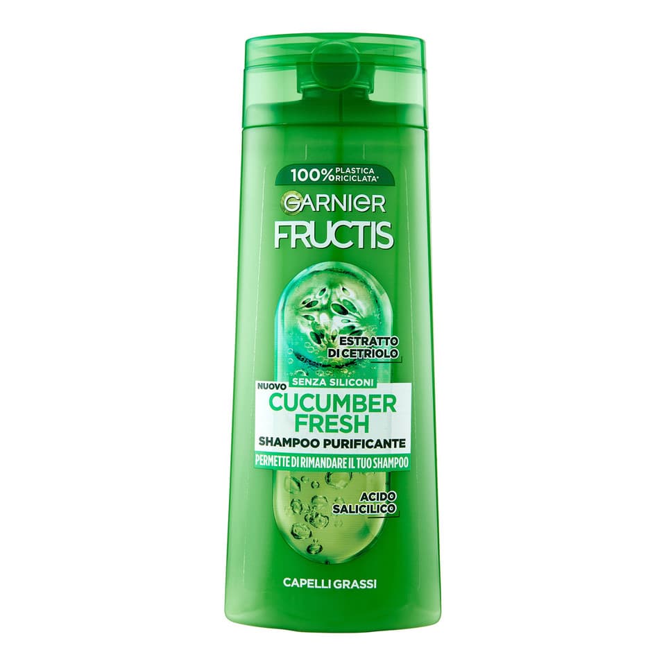 Fructis Shampoo Purificante Cucumber Fresh Capelli Grassi