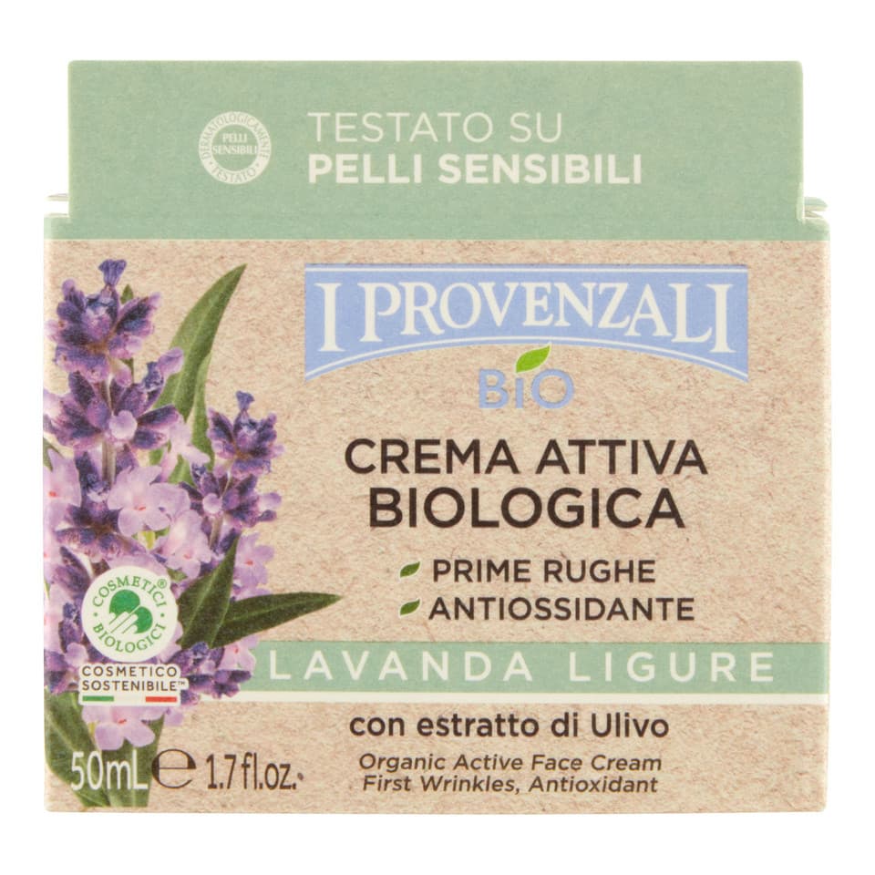 Bio Crema Attiva Biologica Lavanda Ligure