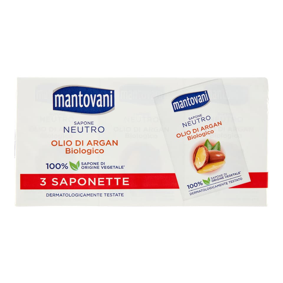 Sapone Neutro Olio Di Argan Biologico 3 X 90 G