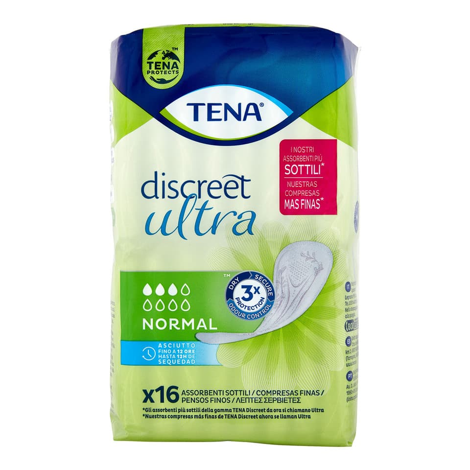 Assorbenti Discreet Ultra Normal Per Incontinenza, 16 Pz