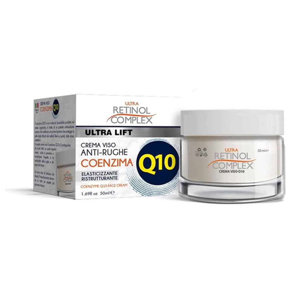 Crema Viso Antirughe Q10 Con Coenzima