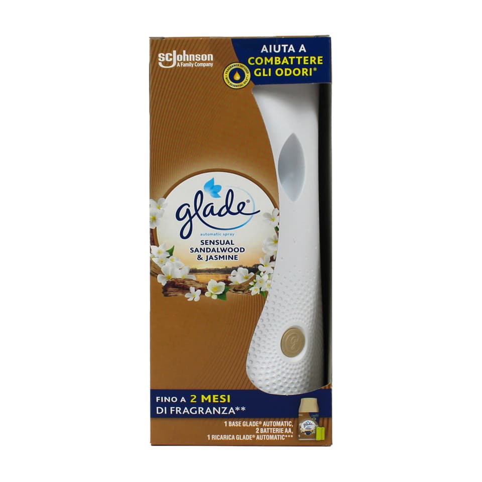 Automatic Spray Base + Ricarica Sensual Sandalwood & Jasmine (2 Batterie Aa)