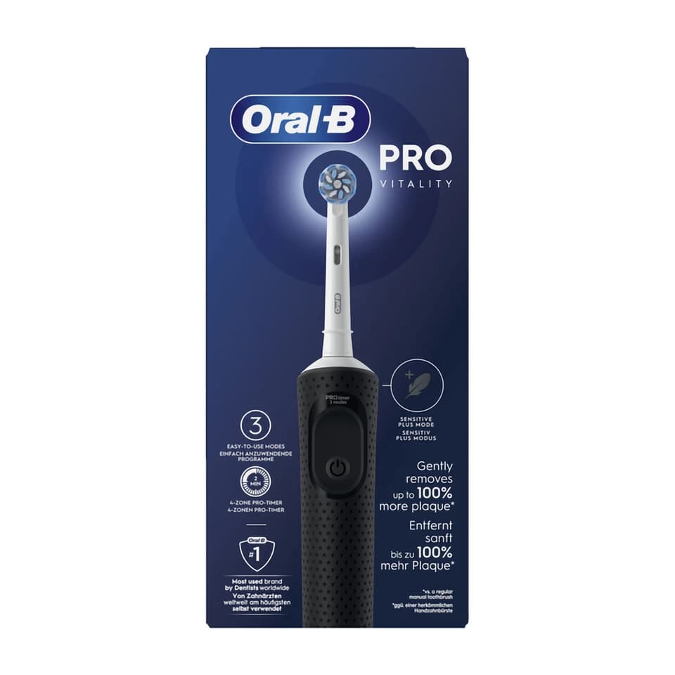 Spazzolino Elettrico Vitality Pro Black Sensitive