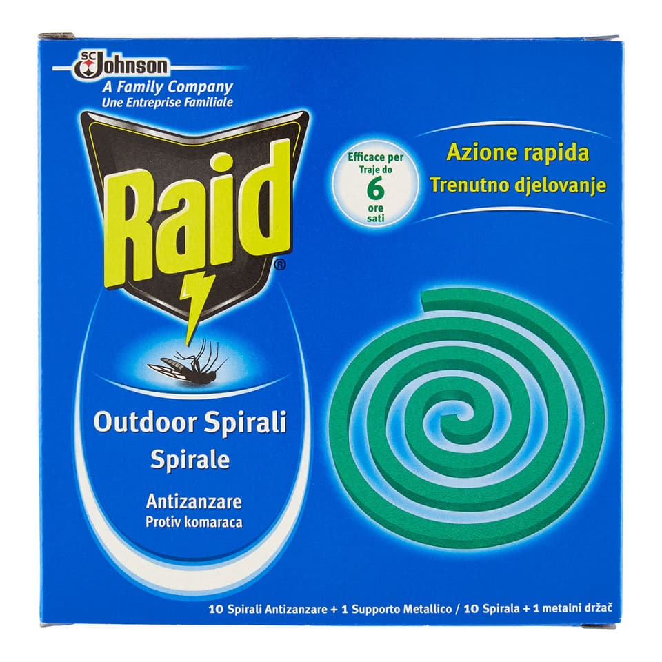 Outdoor Spirali Antizanzare 10 X 11,5 Gr