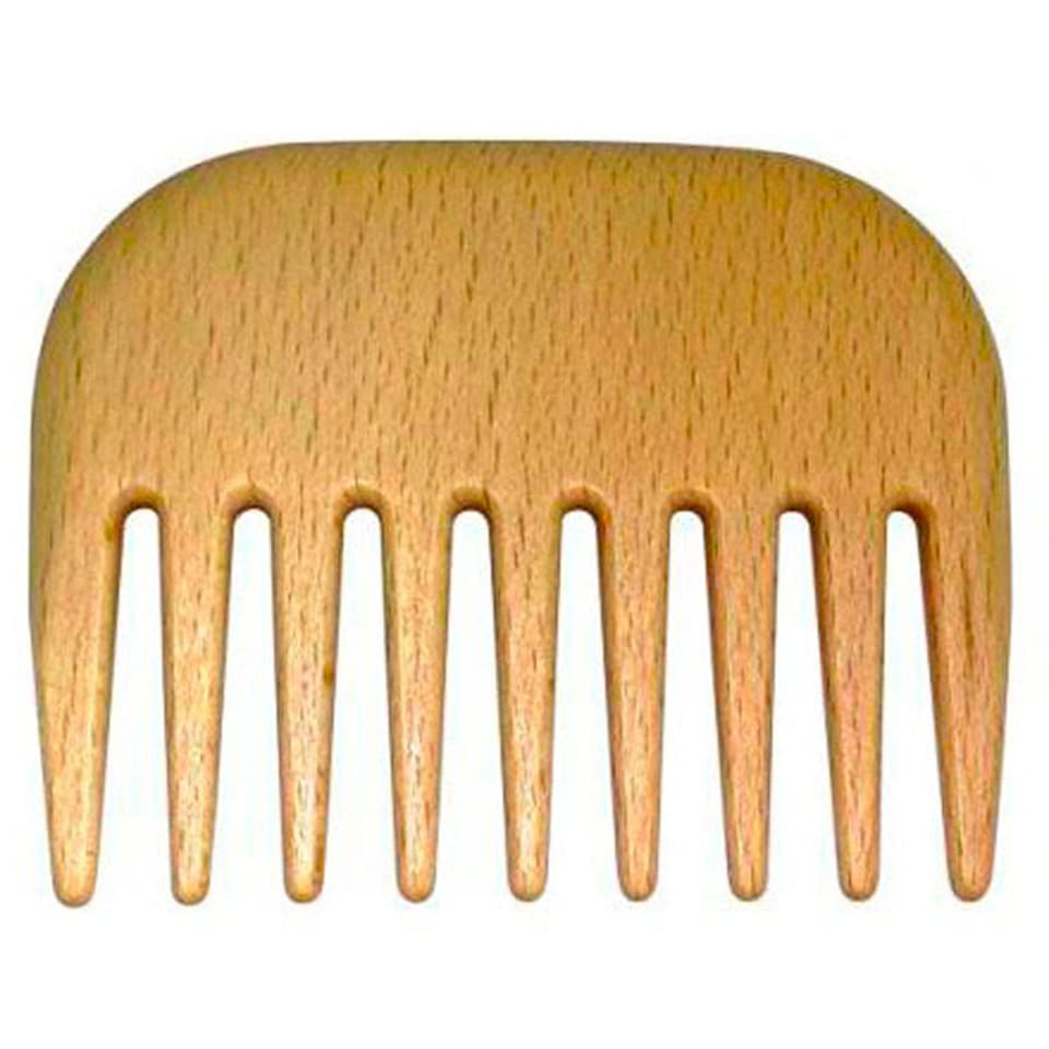 Pettine In Legno Di Faggio Corto