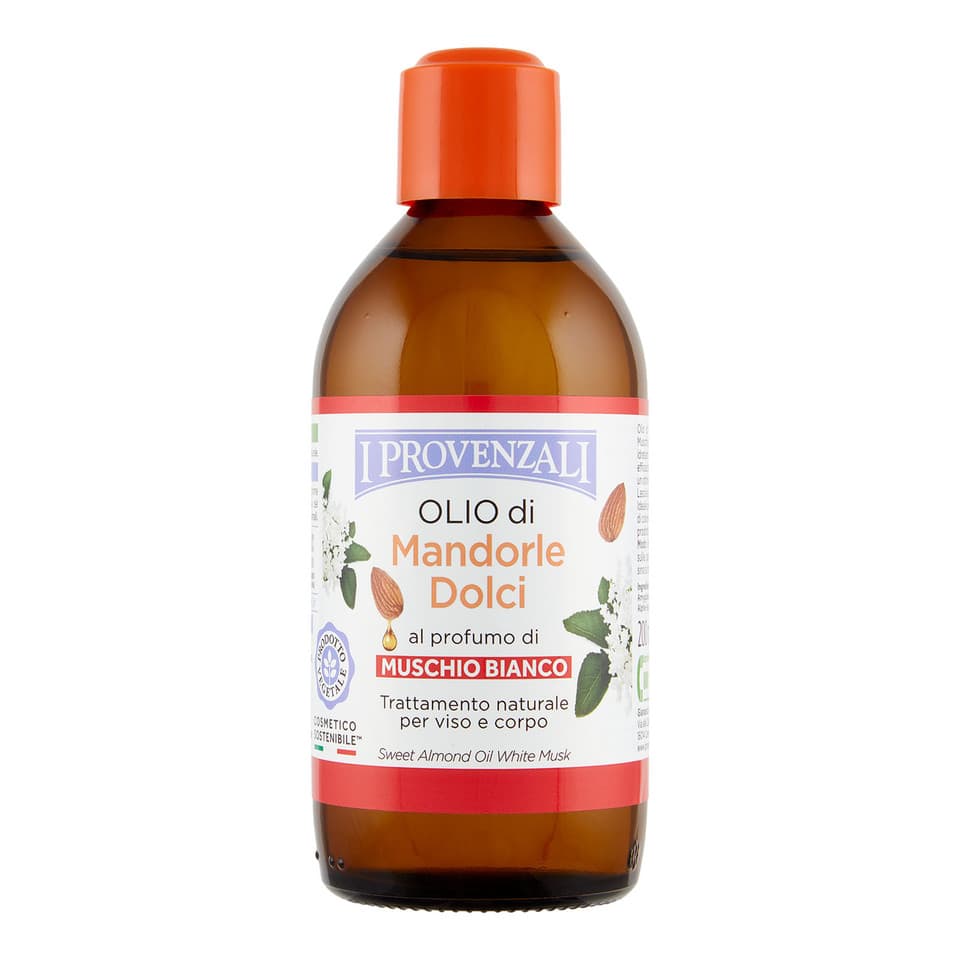 Olio Di Mandorle Profumato Al Muschio Bianco - Olio Corpo