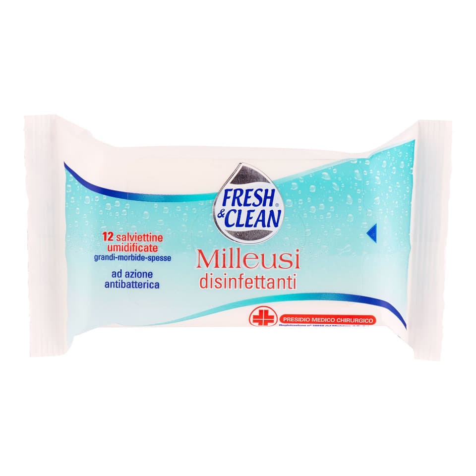 Salviette Milleusi Disinfettanti Umidificate 12 Pz