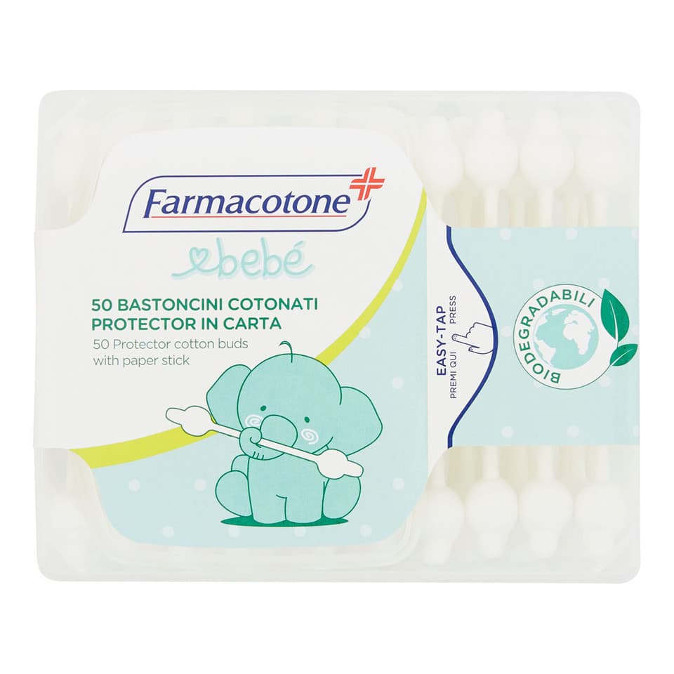 Bebé Bastoncini Cotonati Protector In Carta 50 Pz