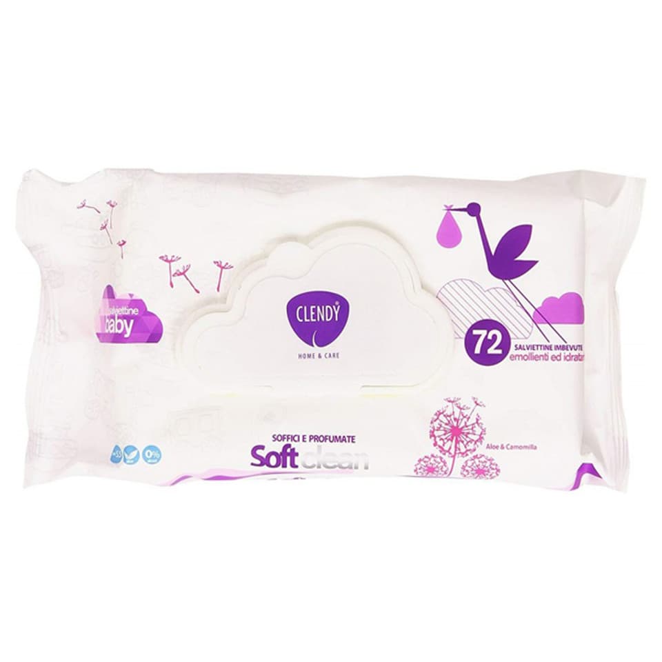 Salviettine Imbevute Soft Clean Baby 72 Pz