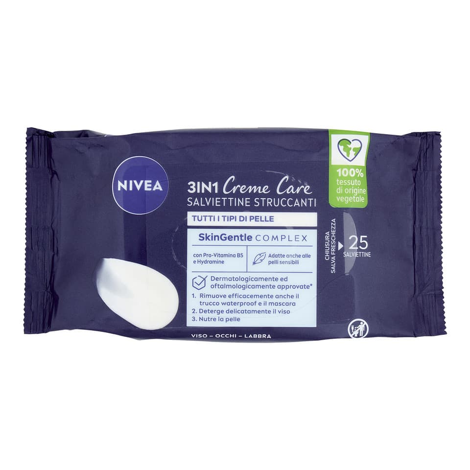 Creme Care Salviettine Struccanti Viso 25 Pz
