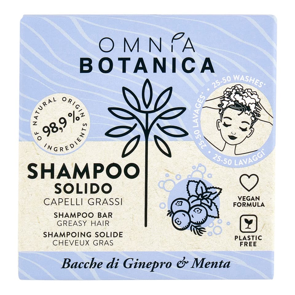 Shampoo Solido Capelli Grassi Bacche Di Ginepro & Menta