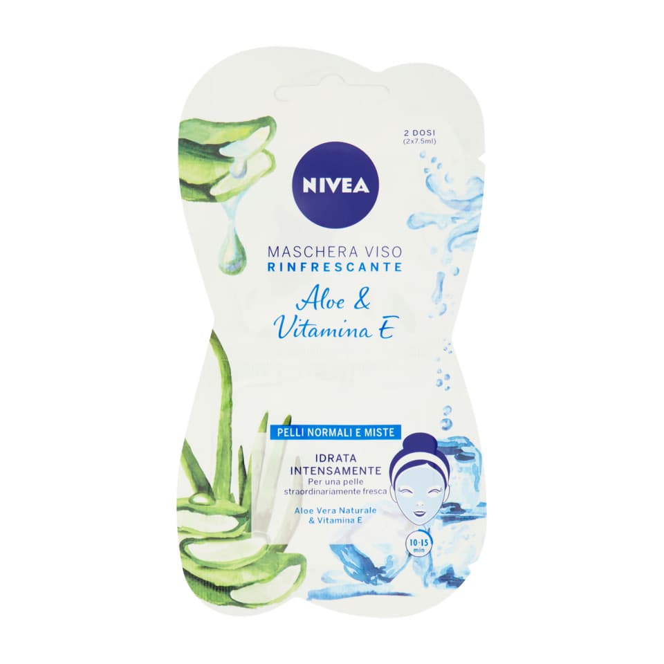 Maschera Per Il Viso Idratante E Rinfrescante 2 X 15 Ml