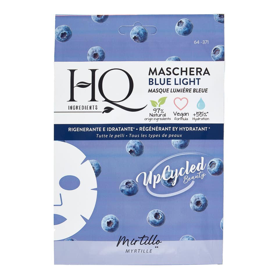 Maschera Tessuto Bluelight Mirtillo