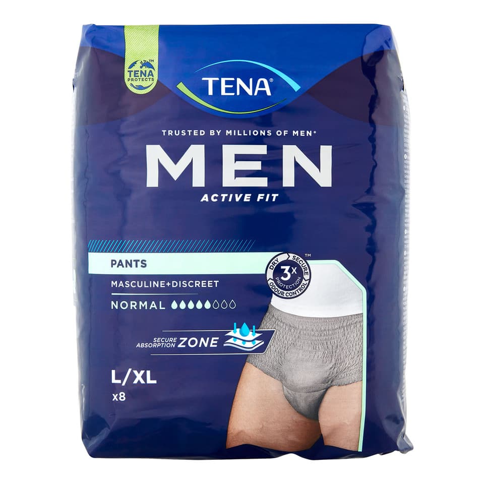Tena Men Active Fit Pants Normal L Xl 8 Pz Slip Assorbenti Maschili