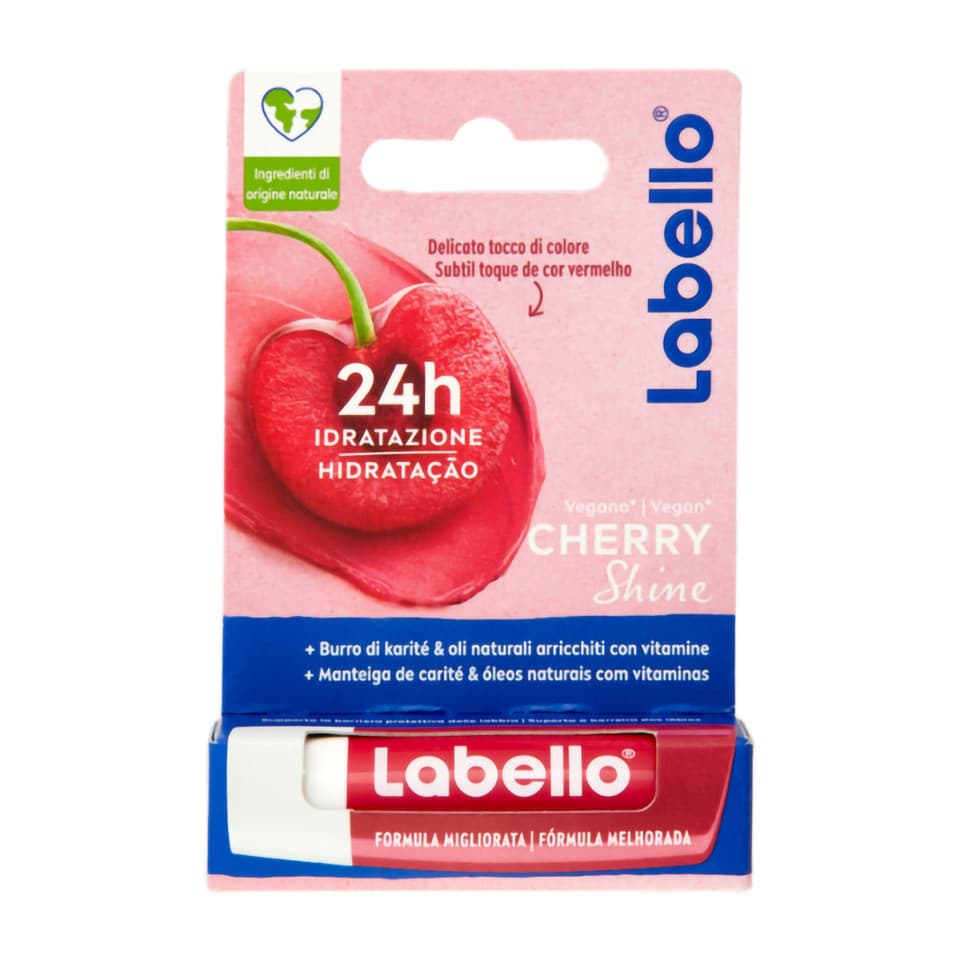 Cherry Shine Balsamo Labbra Nutriente Alla Ciliegia Burrocacao Idratante 24h