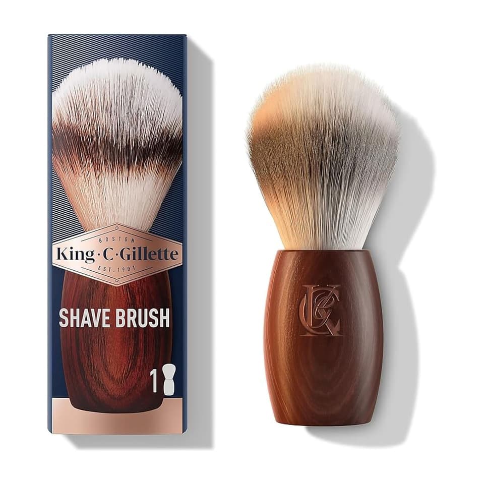 Pennello Da Barba Con Fibre Morbide E Manico In Legno