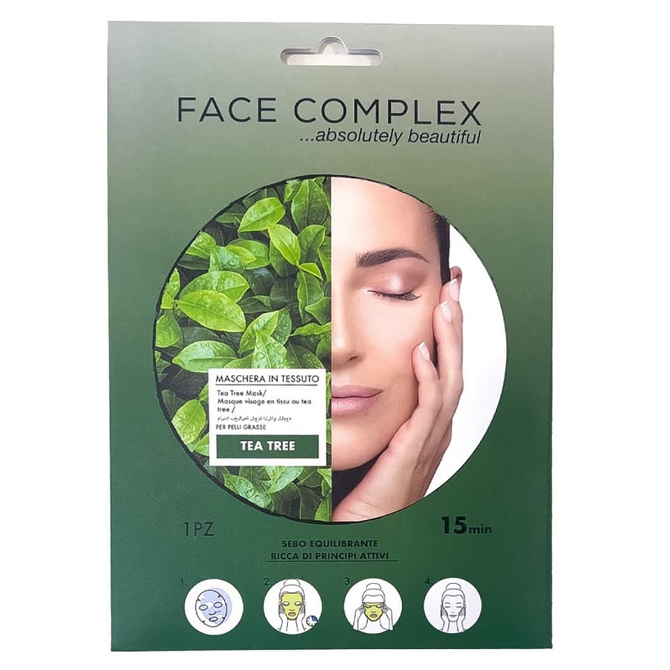 Maschera In Tessuto Viso Pelli Grasse Idratante Anti Acne 1 Pz