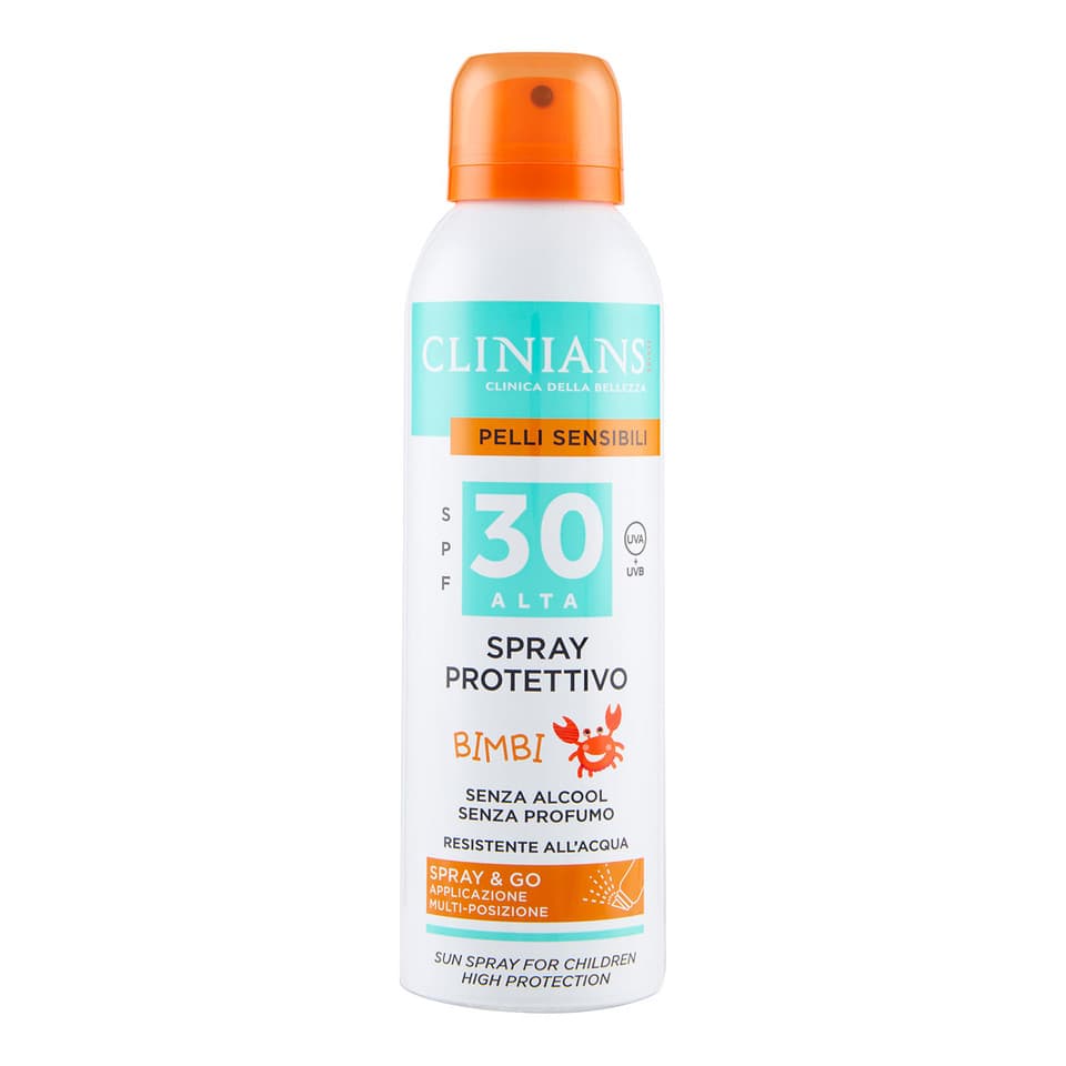 Pelli Sensibili Spray Protettivo Bimbi Spf 30 Alta Uva + Uvb