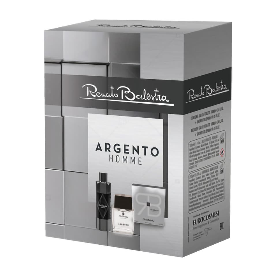 Confezione Argento Pour Homme Eau De Toilette 100ml Con Shower Gel 250ml