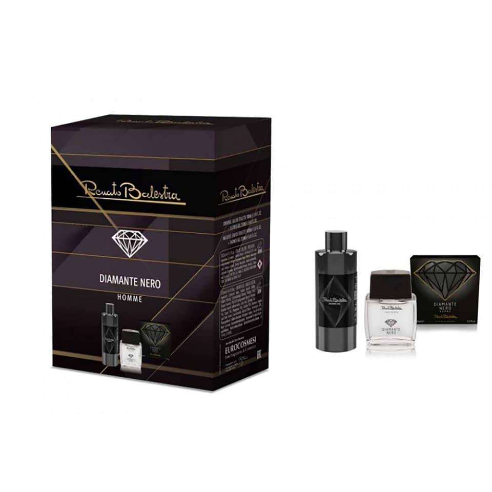 Cofanetto Diamante Nero Pour Homme Eau De Parfum 100ml Con Shower Gel 250ml