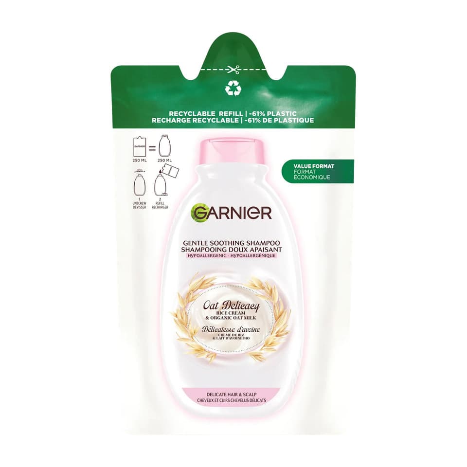 Ultra Dolce Shampoo Lenitivo Al Latte D'avena Delicato - Ricarica