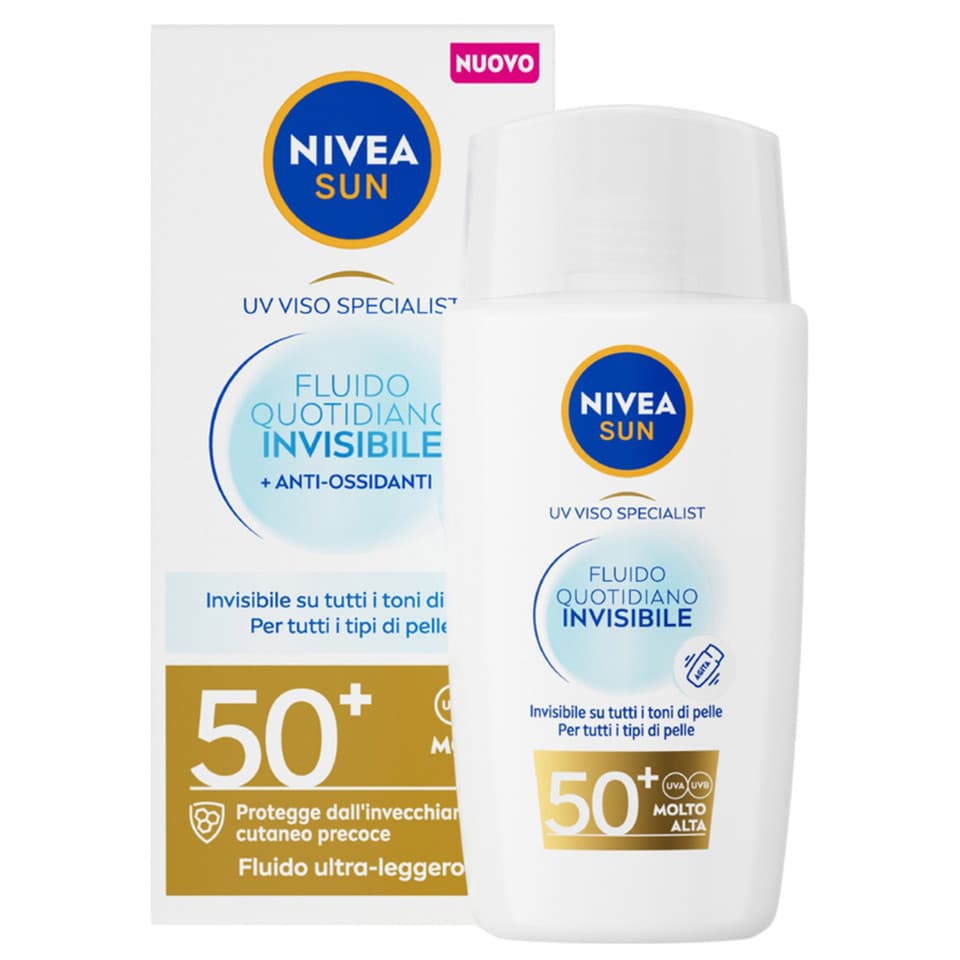 Sun Fluido Viso Invisibile Spf50+