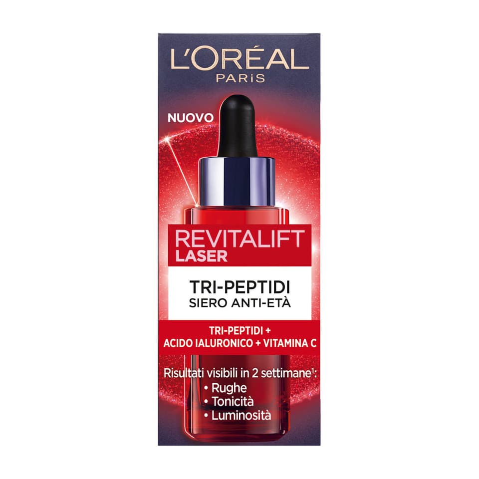 Revitalift Laser Siero Tri-peptidi Anti-età Con Acido Ialuronico + Vitamina C
