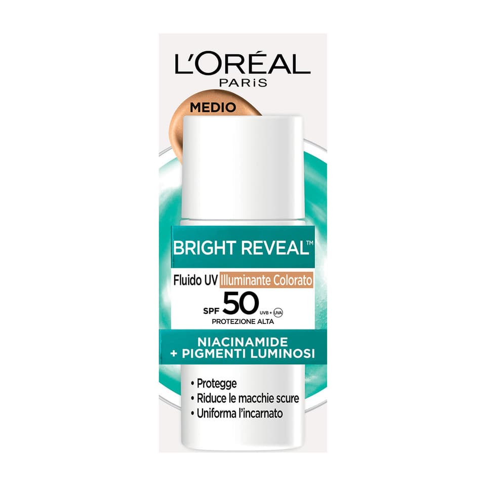 Bright Reveal Fluido Spf50 Illuminante Colorato - Medio