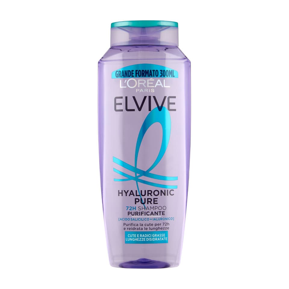 Elvive Hyaluronic Pure 72h Shampoo Purificante